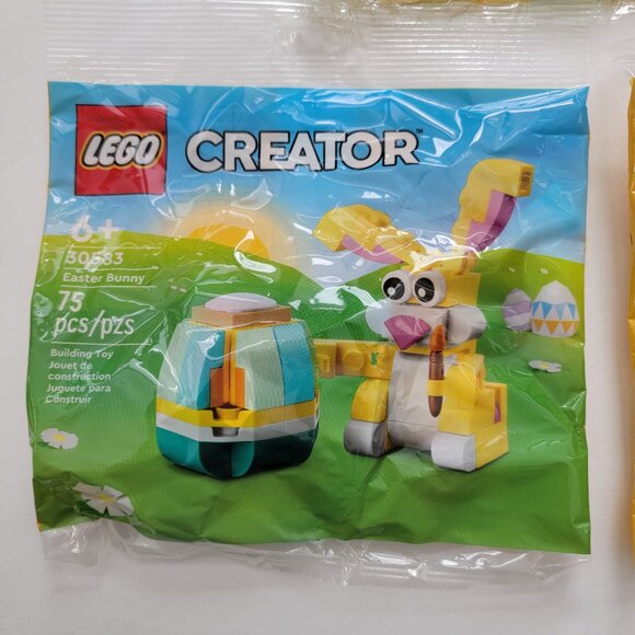 3 Easter Lego polybags: Easter Chickens, Easter Bunny, Easter Bunny Colorful Egg - Picture 6 of 7